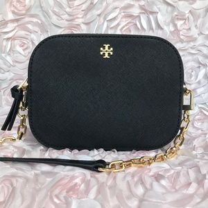 NWT Emerson Round Tory Burch Black